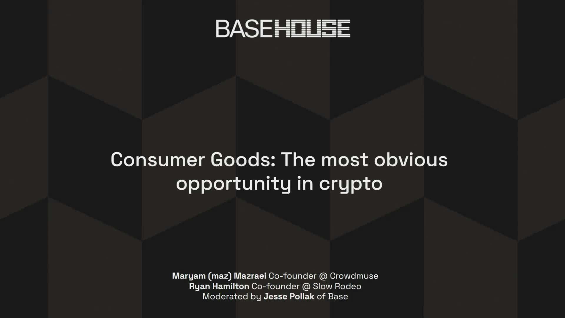 Consumer Goods: The Most Obvious Opportunity in Crypto