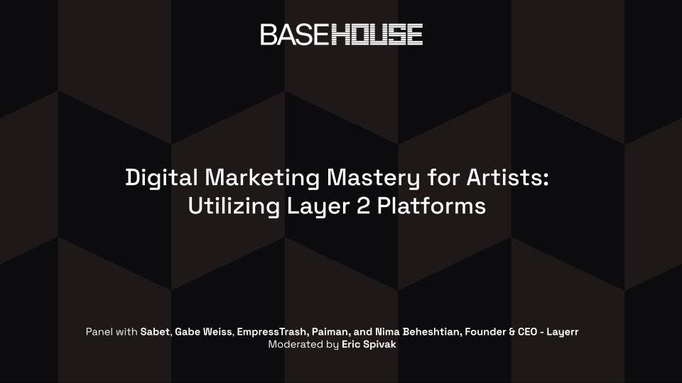 
Digital Marketing Mastery for Artists: Utilizing Layer 2 Platforms