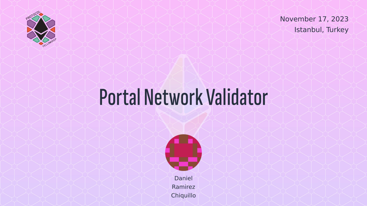 Portal Network Validator