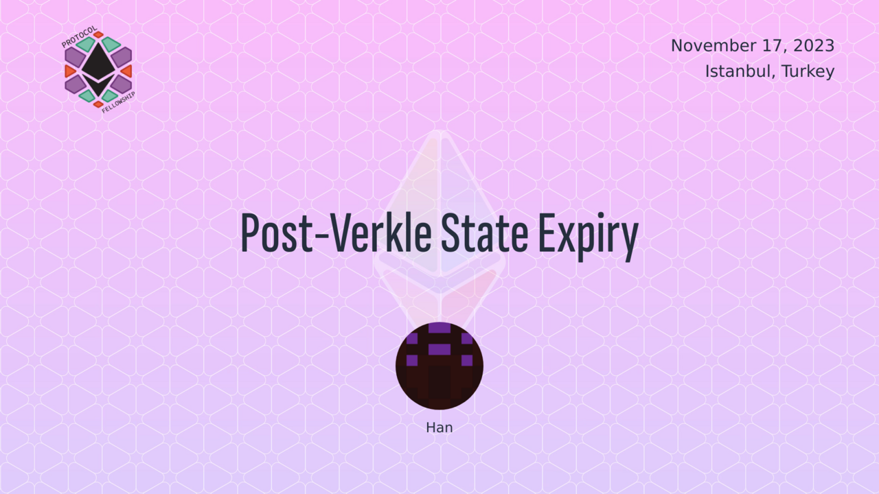 Post-Verkle State Expiry