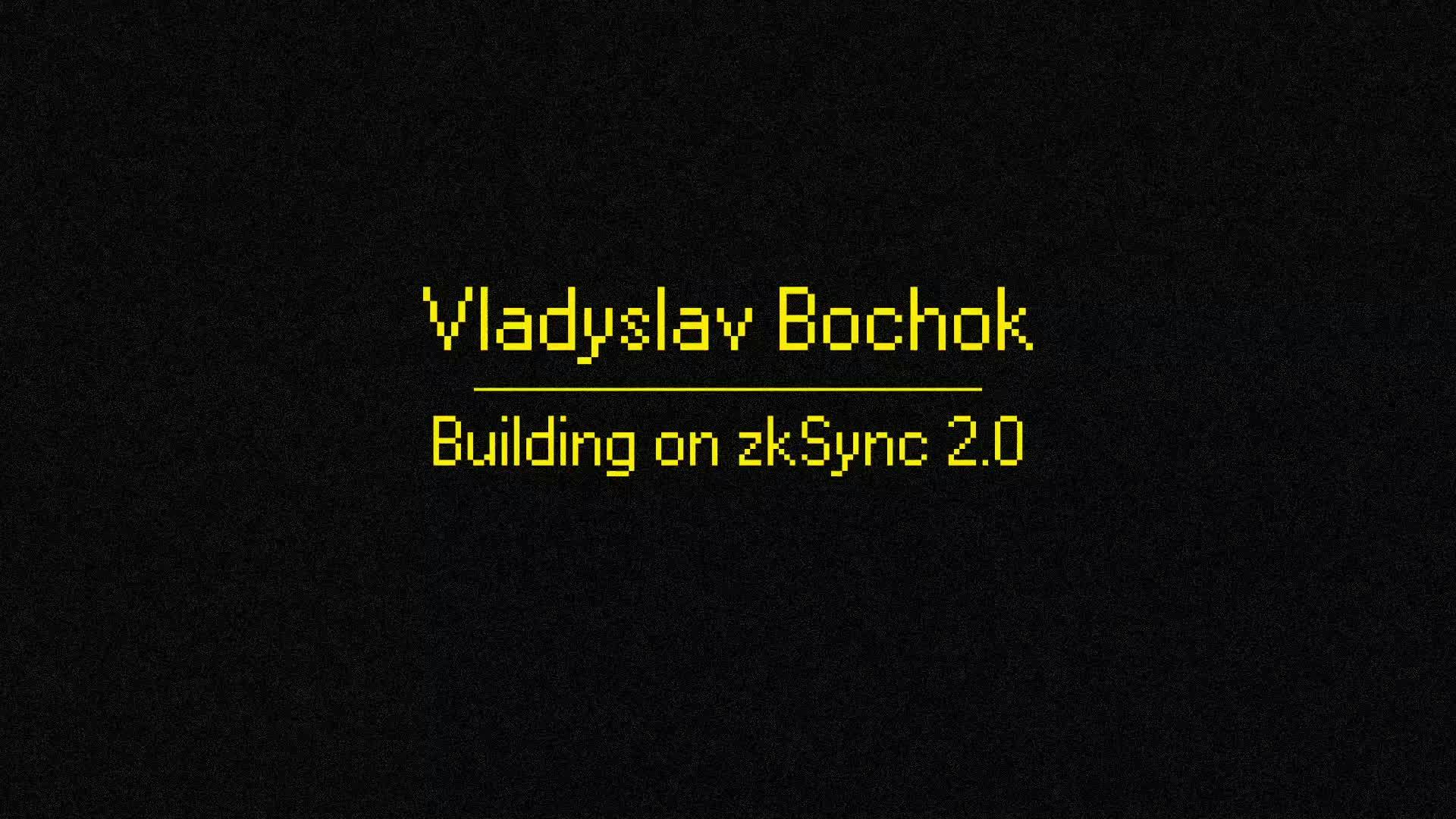 Building on zkSync 2.0