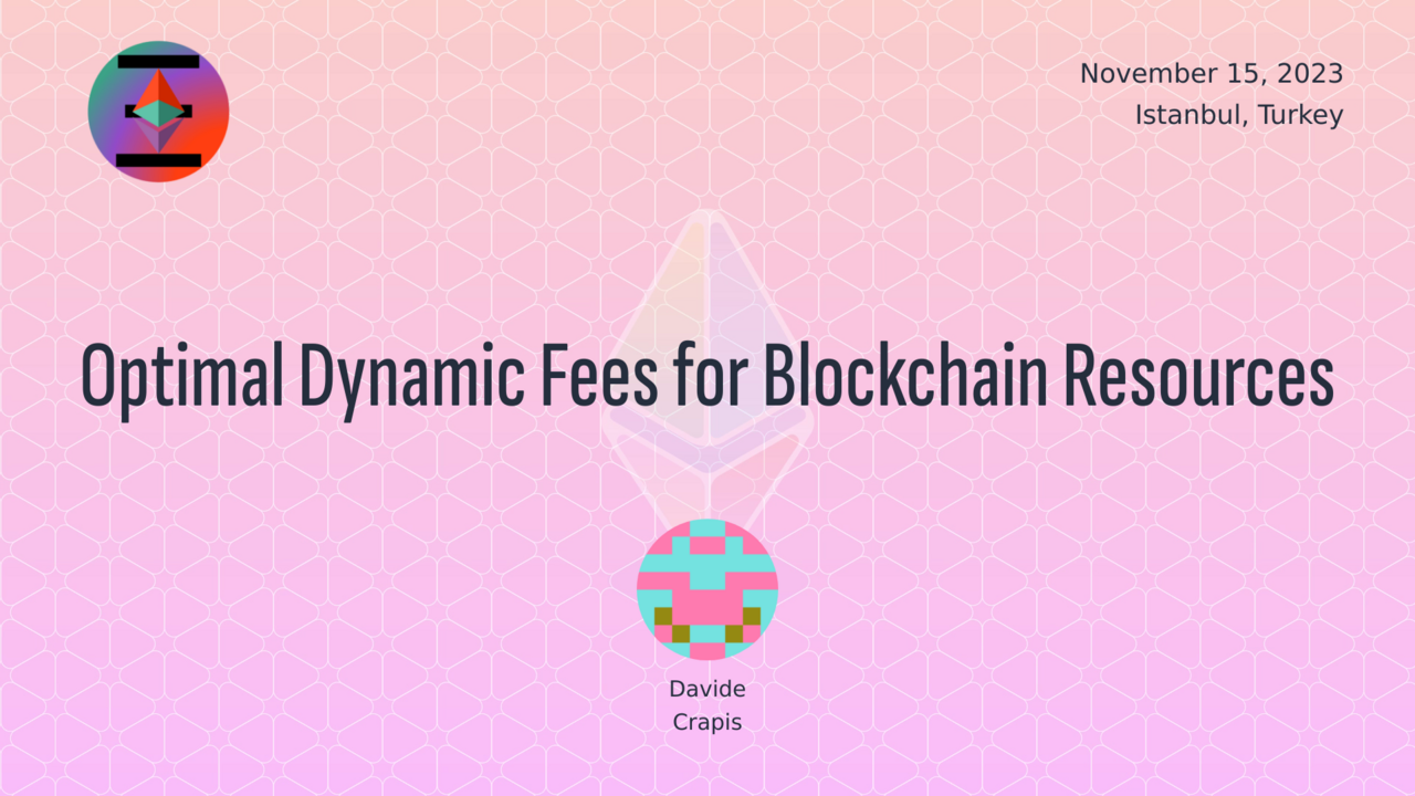 Optimal Dynamic Fees for Blockchain Resources 