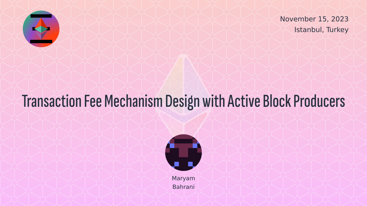 Transaction Fee Mechanism Design with Active Block Producers