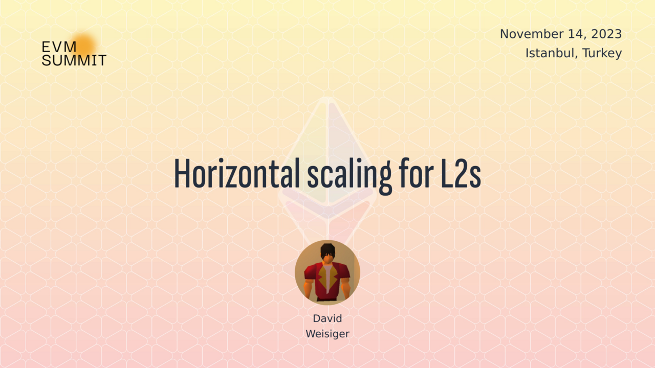 Horizontal scaling for L2s