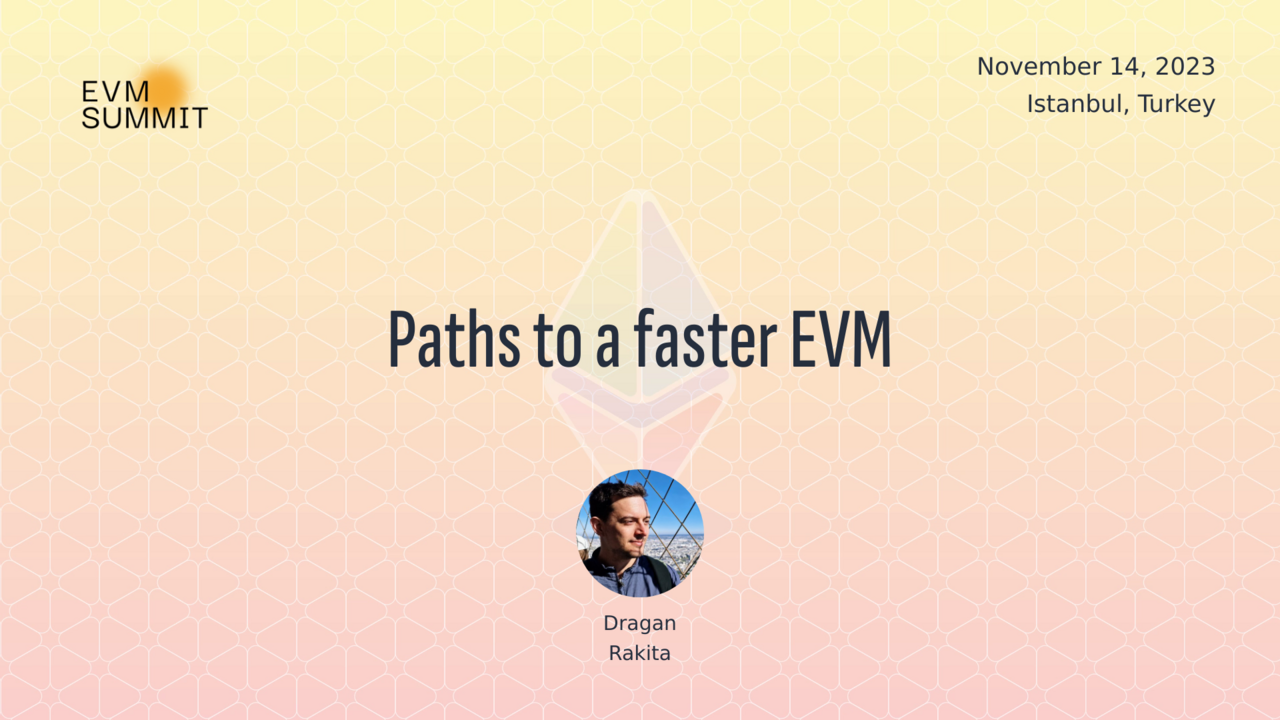 Paths to a faster EVM