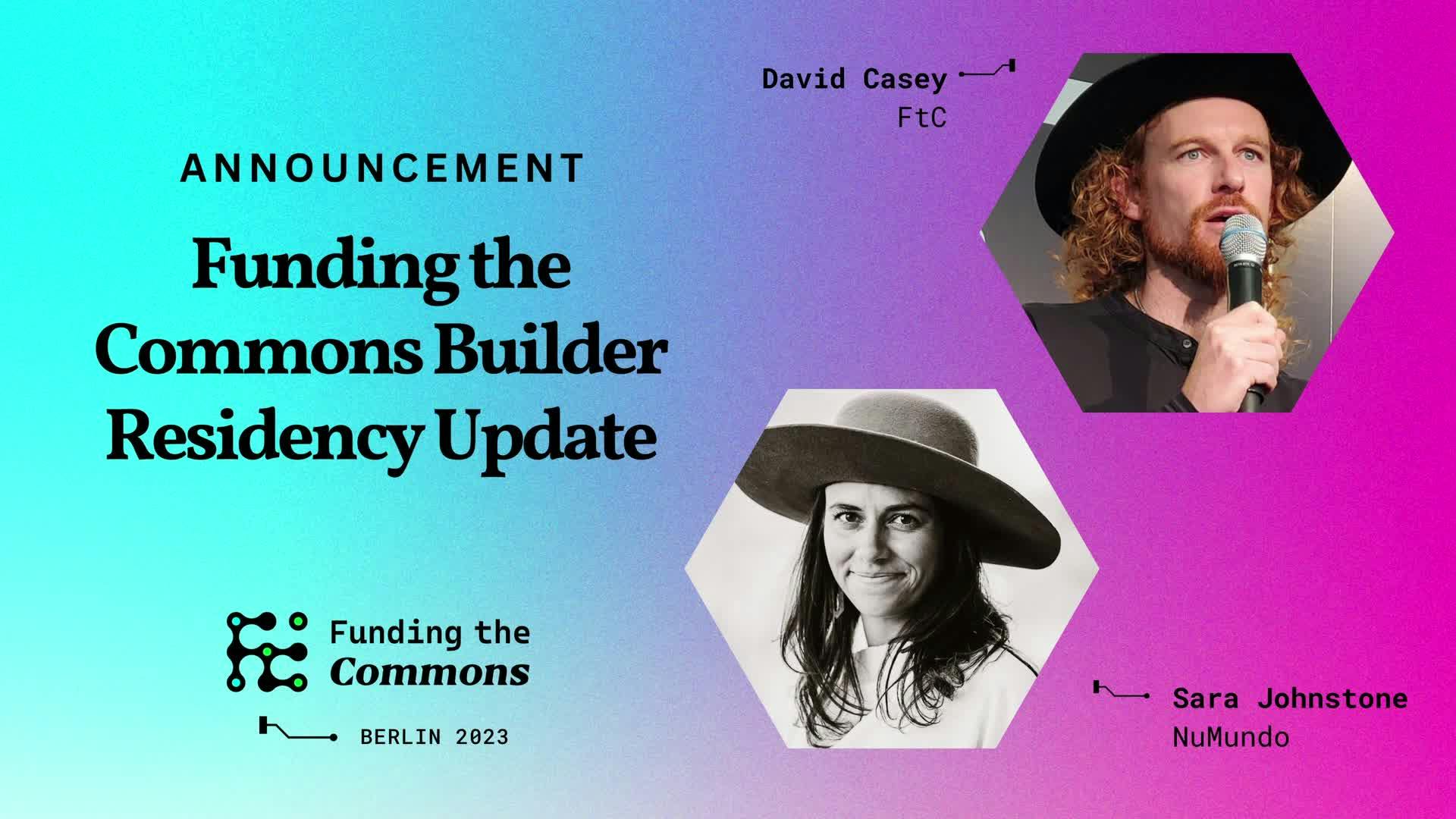 Funding the Commons Builder Residency Update