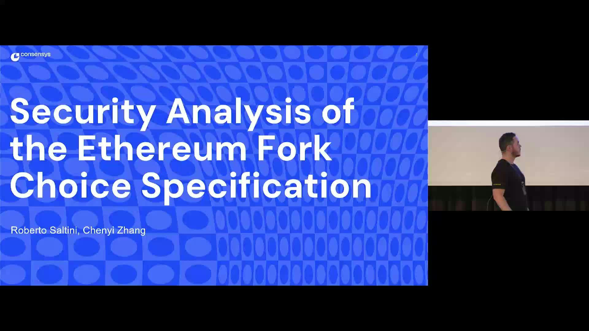 Security Analysis of the Ethereum Fork Choice specification