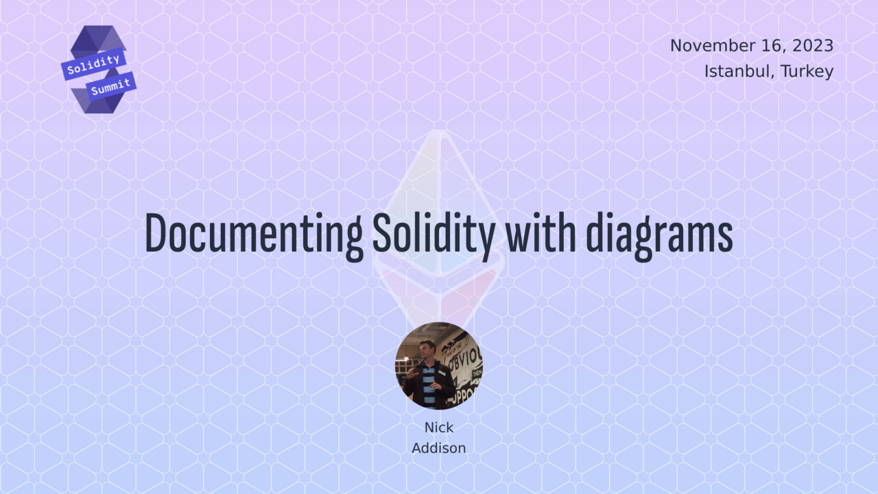 Documenting Solidity with diagrams